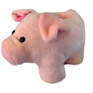 Dan Dee Piggy Bank Plush Pig Pink Stuffed Animal / Coin Slot PreK